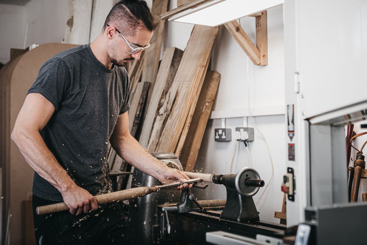 Using a lathe