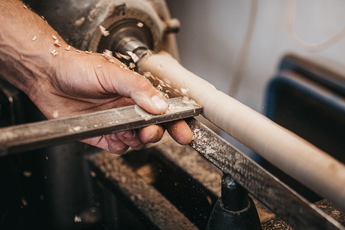 Using a lathe